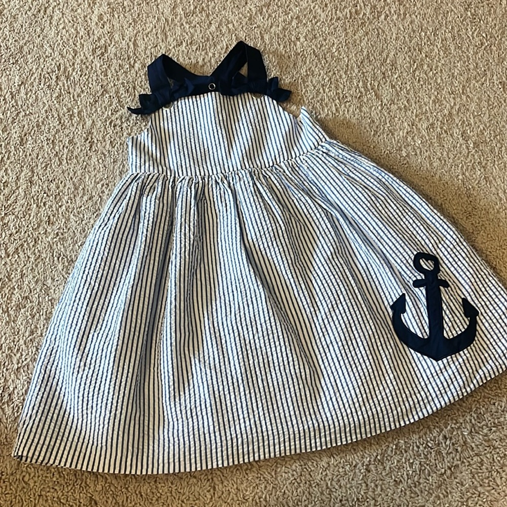 Little Girls Nautical Dress
